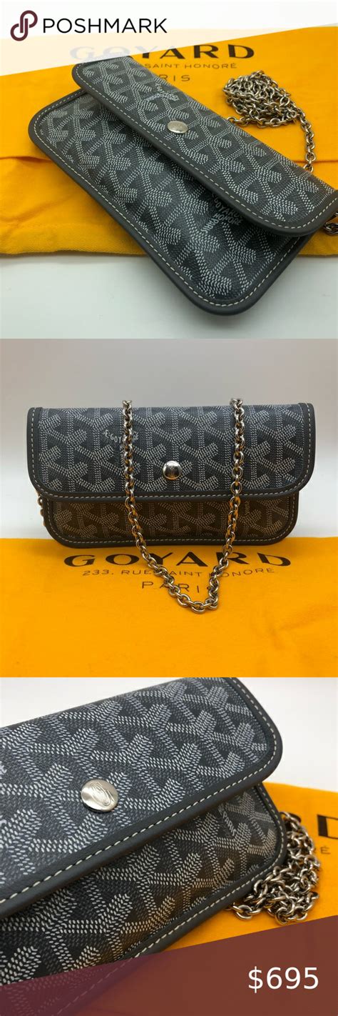 goyard chain wallet